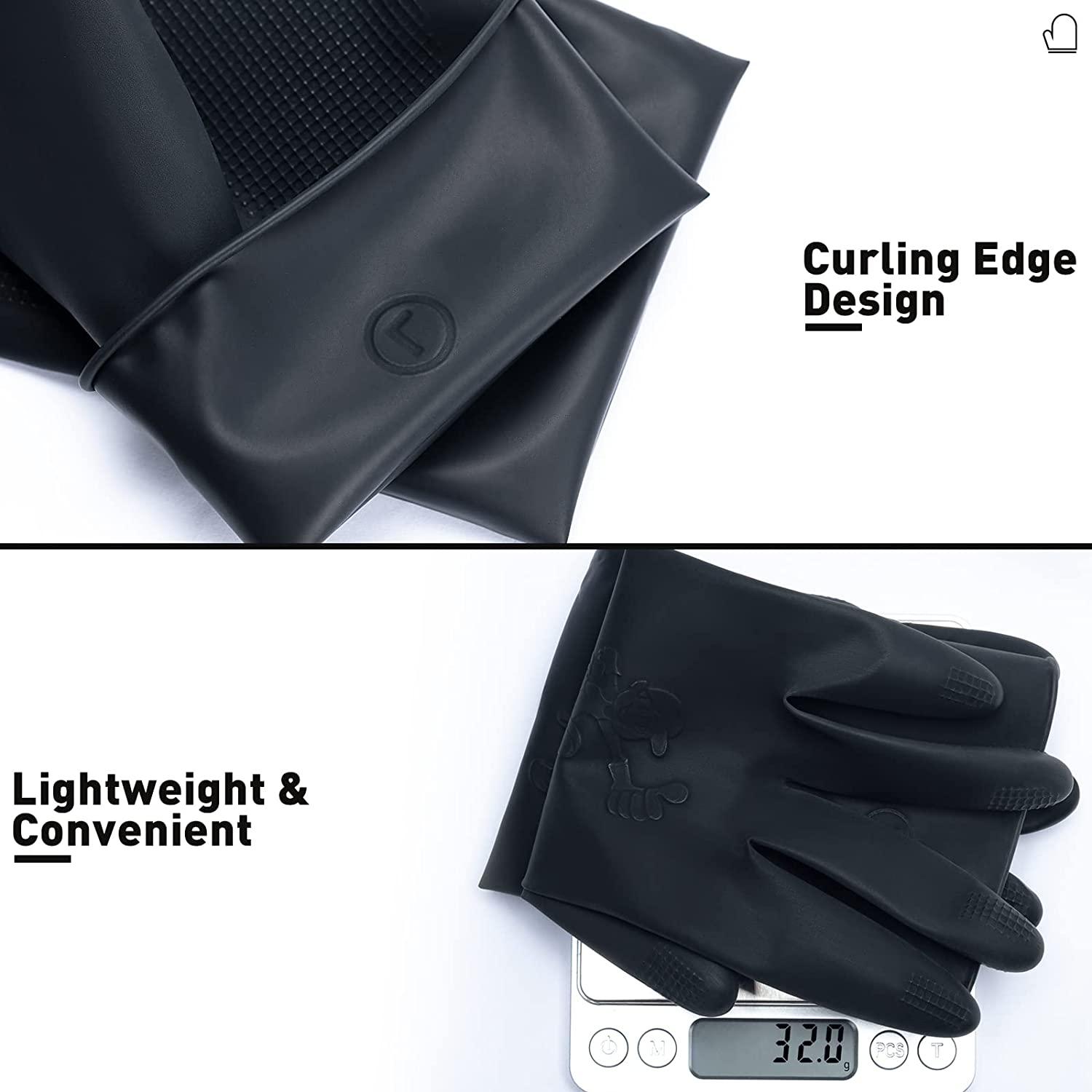 ThxToms ChemicalResistant Reusable Latex Gloves 5 Pairs Professional