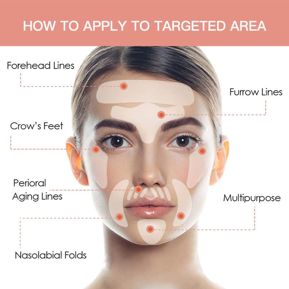 256pcs Facial Wrinkle Smoothing Patches Anti Wrinkle Face Strips