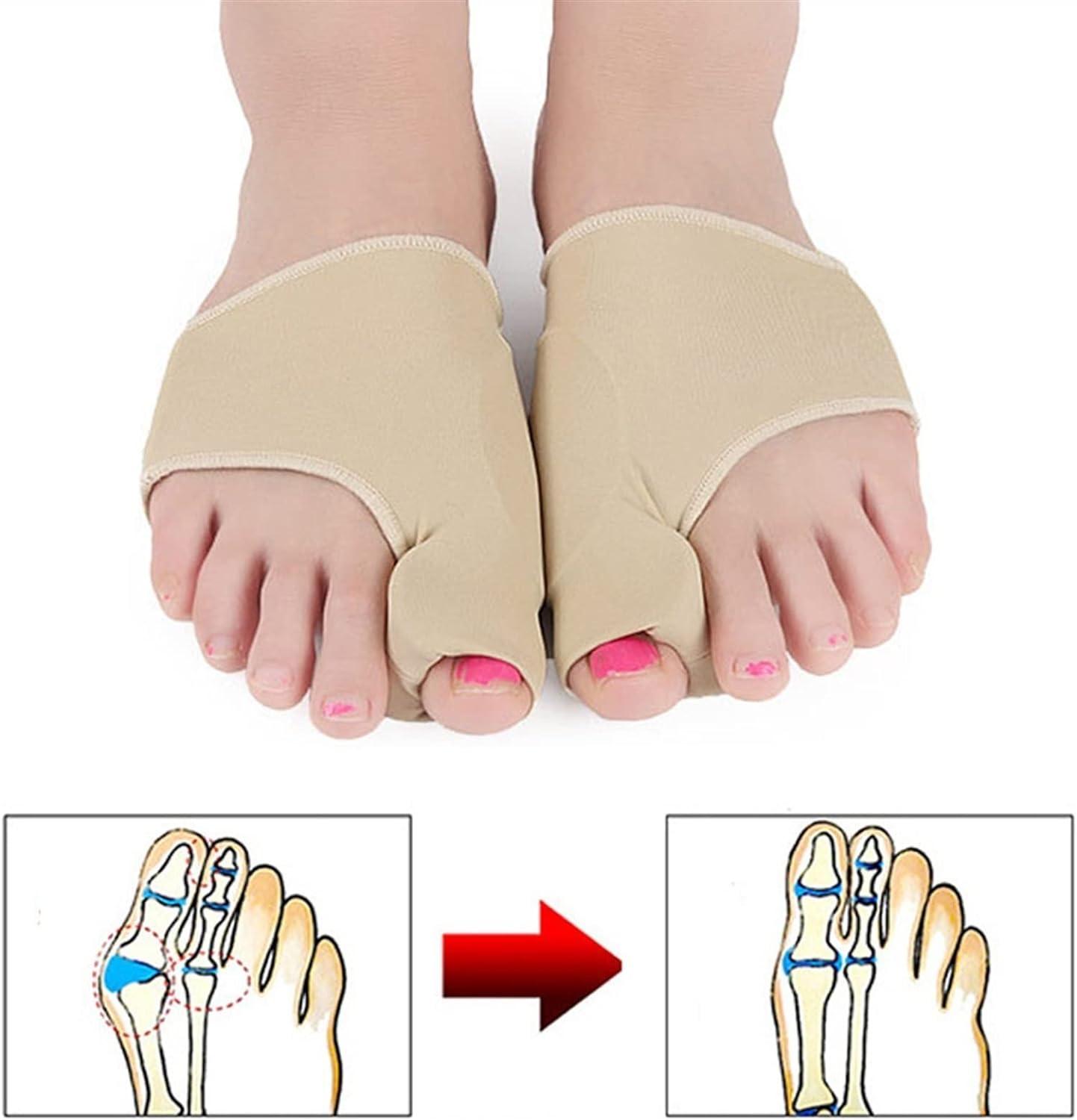 Hallux Valgus Bandage Set - 2 Stück Zehenspreizer Aus Silikon, Schmerzlinderung Bei Ballenzehen