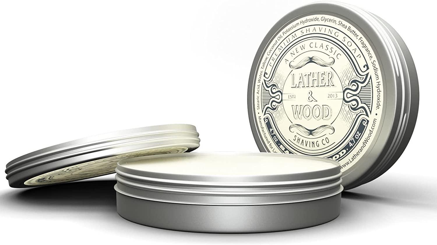 Lather & Wood Shaving Soap Sandalwood Simply the Best Luxury