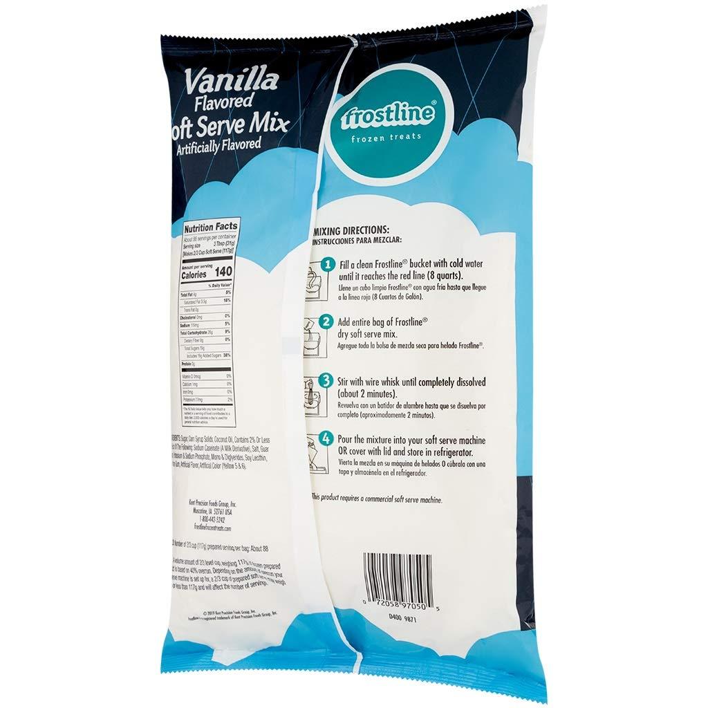 Frostline Vanilla Soft Serve Ice Cream Mix 6 lb 96 oz Pack of 1