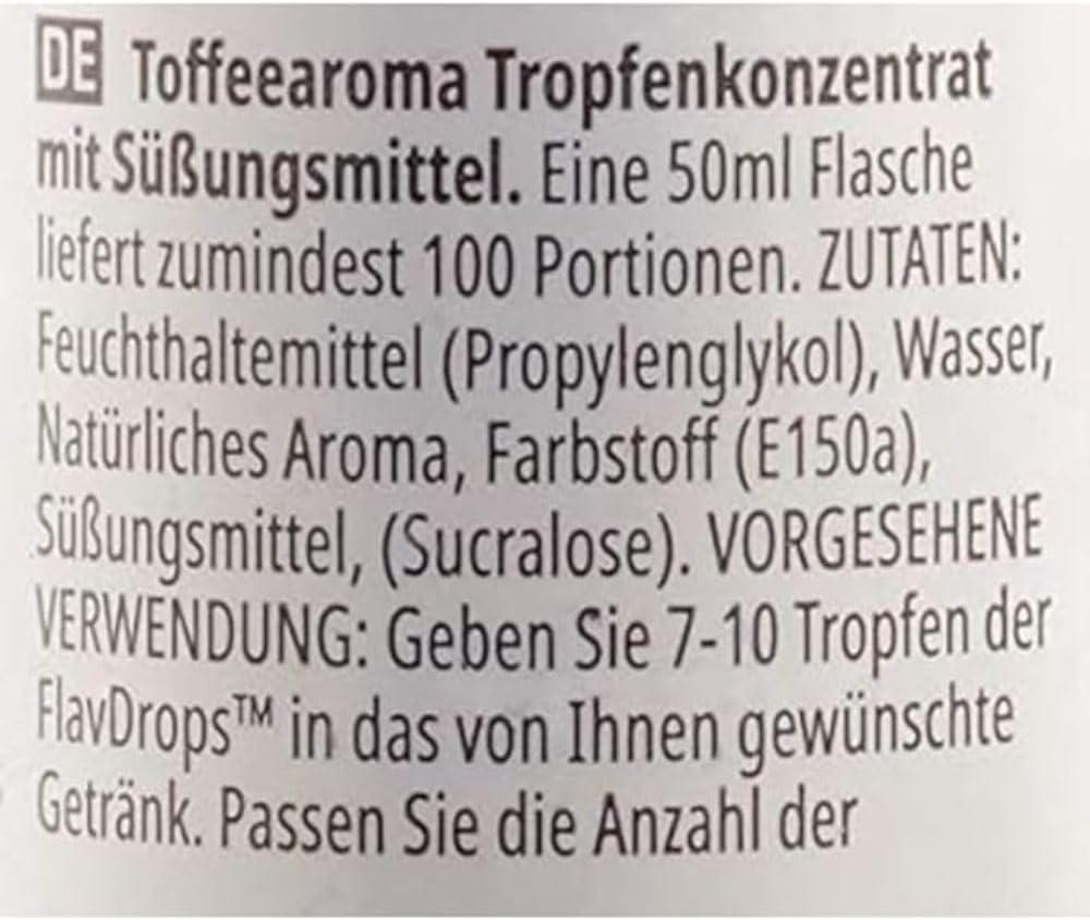 Myprotein Toffee FlavDrops 50ml Natural Flavouring for Drinks and Baking