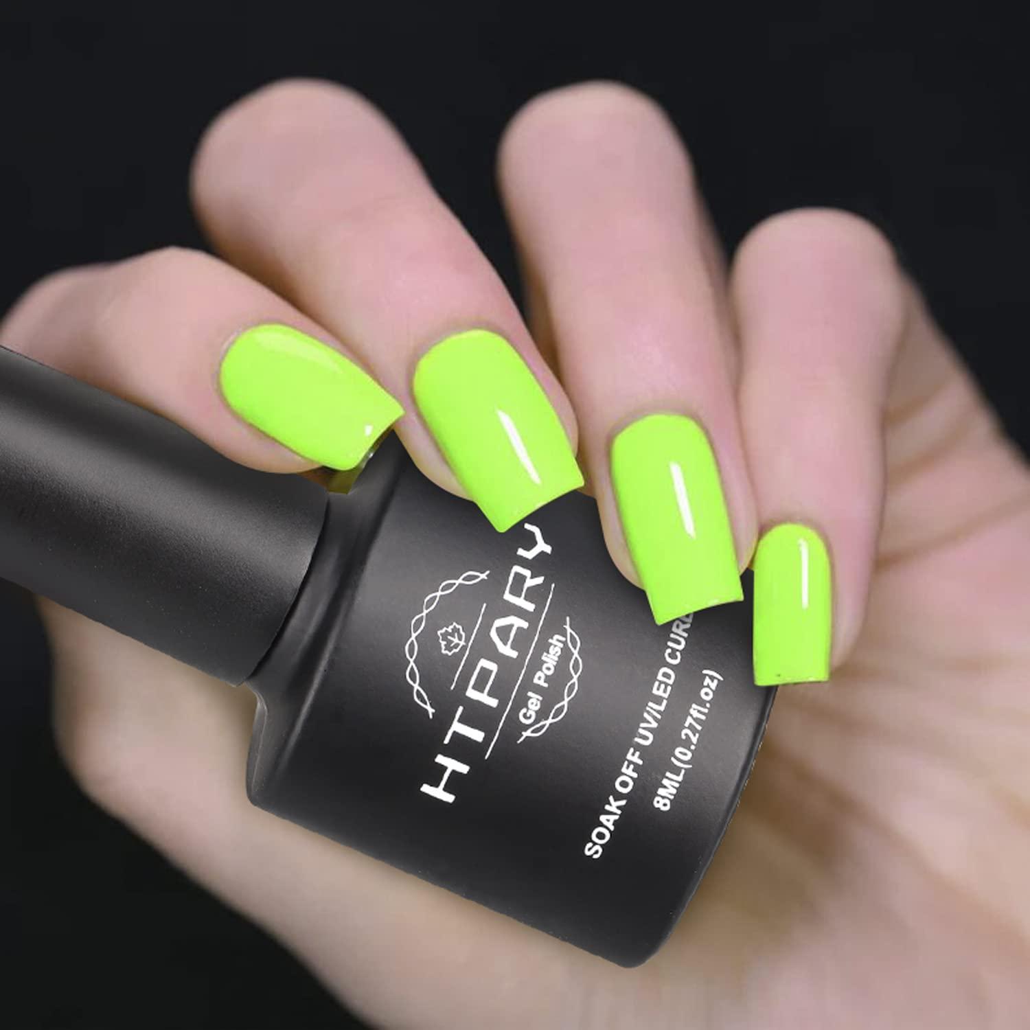 Ultra High 3D Shine Longest Lasting Green Nail Polish Trendy Lime Color
