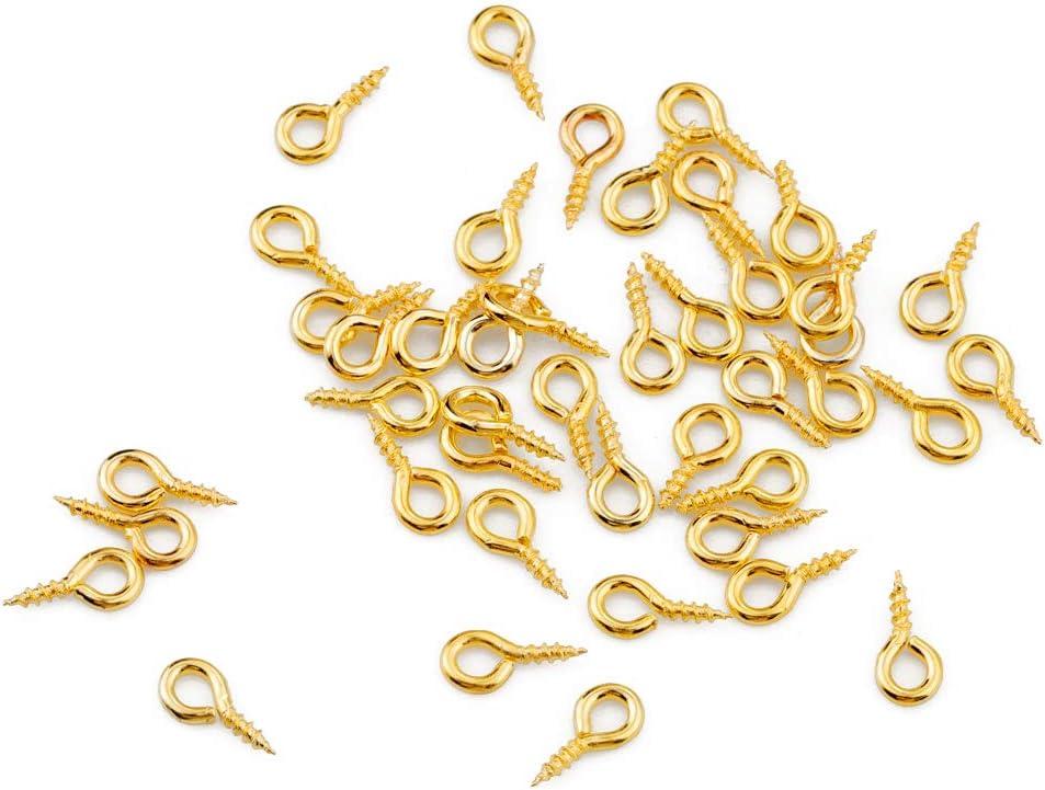 Pandahall 600Pcs Iron Eye Pins 21 Gauge 4 Size Open