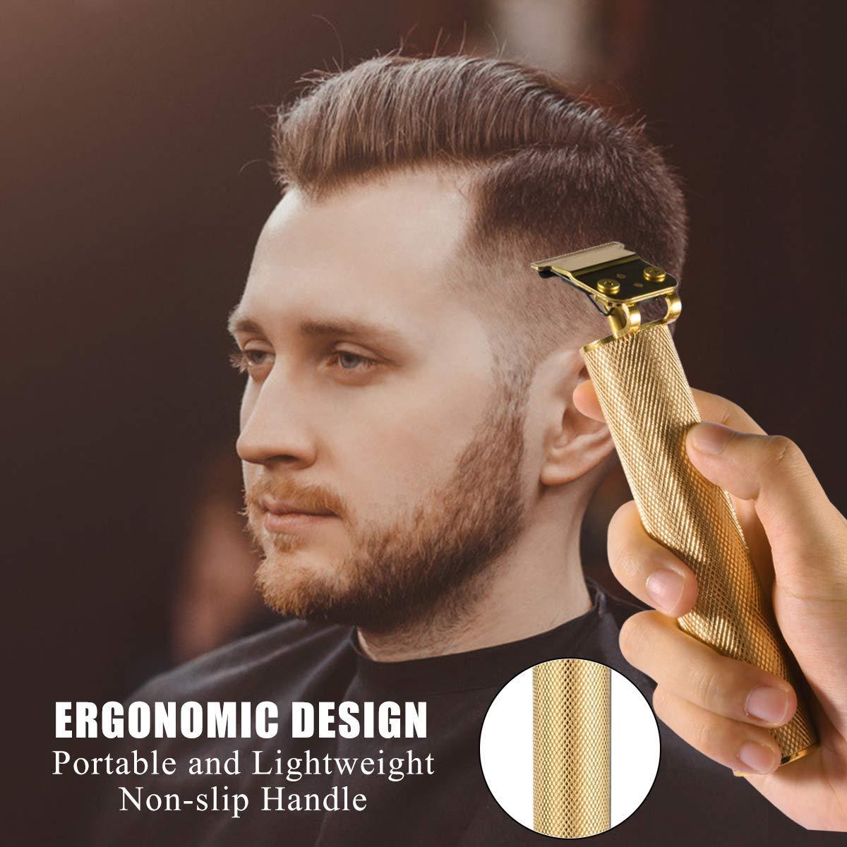 Professional Hair Clippers for Men, Cordless Zero Gapped T-blade