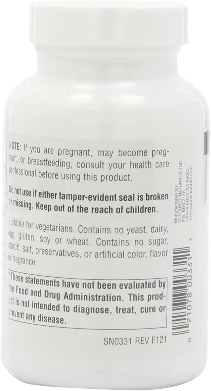 Source Naturals Acetyl L-Carnitine 500 mg - 120 Tablets for Energy & Focus  | Buy Now with Express International Delivery