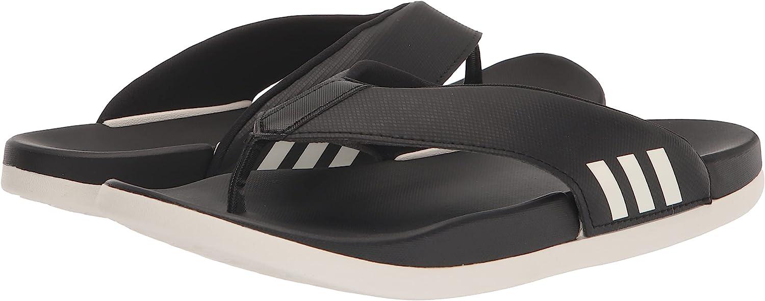 adidas Women s Adilette Comfort Flip Flop Slide Sandal 8 Black