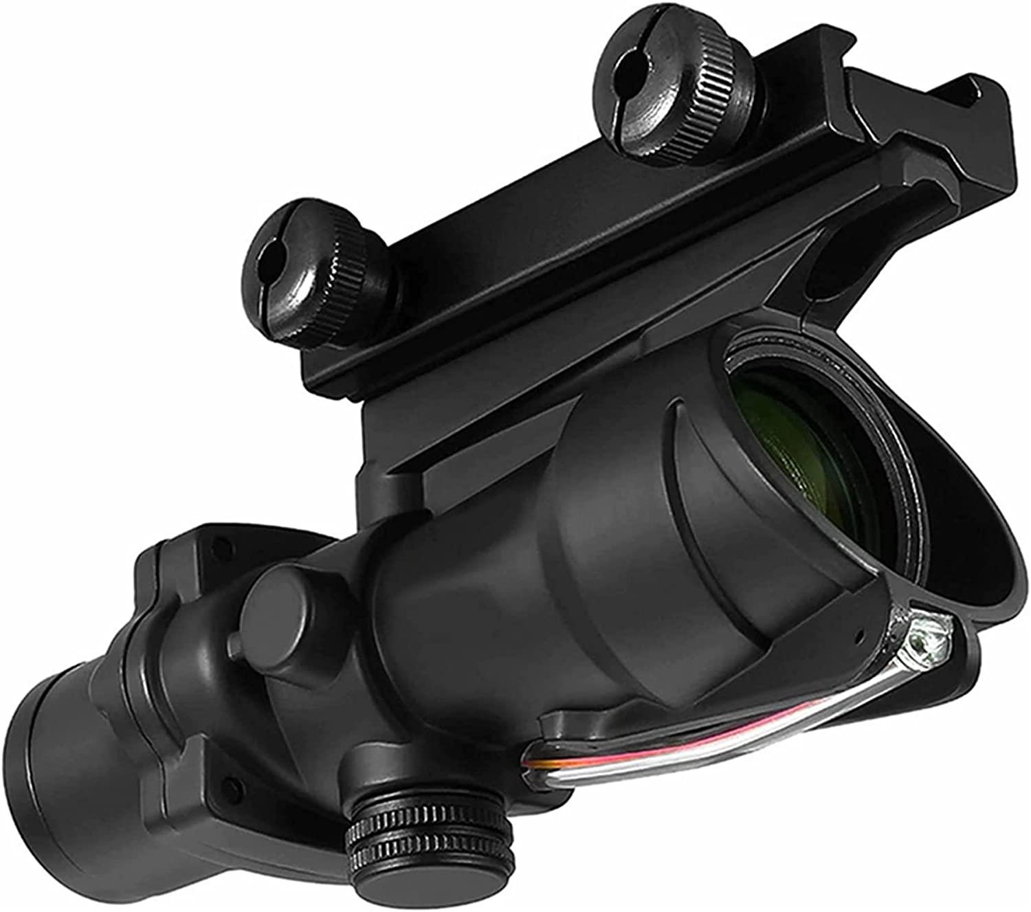 CRUSHUNT 4x32 Scope Red Chevron Fiber Scope Glass Etched Reticle Real crushunt-4x32-scope-red-chevron-fiber-scope-glass-etched-reticle-real