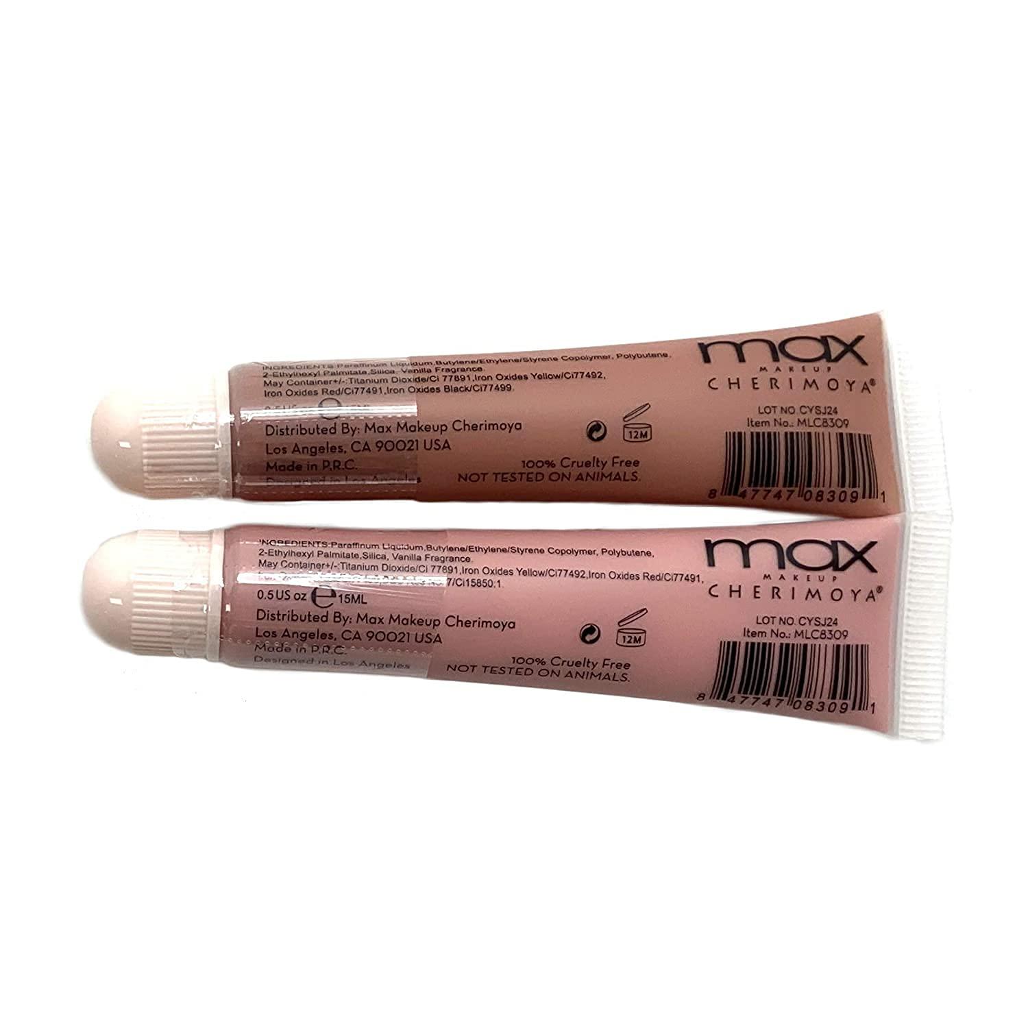 MAX Makeup Cherimoya Lip Polish Nude Gloss (6-pc) Nude Shades