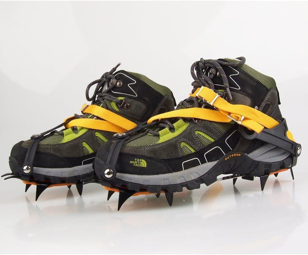 ValueHall Stijgijzer 24 Tanden Ijsspikes Schoenspikes Crampons Antislip Sneeuwketting Schoenklauwen voor Winter Wandelen, Wandelen, Joggen, Wandelingen en Bergbeklimmen V244A (S ValueHall Stijgijzer 24 Tanden Ijsspikes Schoenspikes Crampons Antislip Sneeuwketting Schoenklauwen voor Winter Wandelen, Wandelen, Joggen, Wandelingen en Bergbeklimmen V244A (S