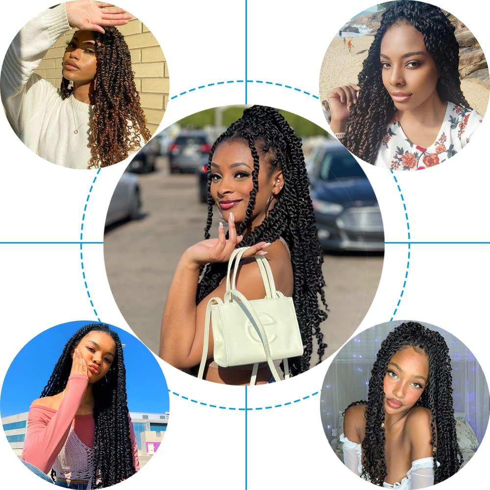 Passion Twist Hair 24 Inch Water Wave Crochet Hair for Black Women