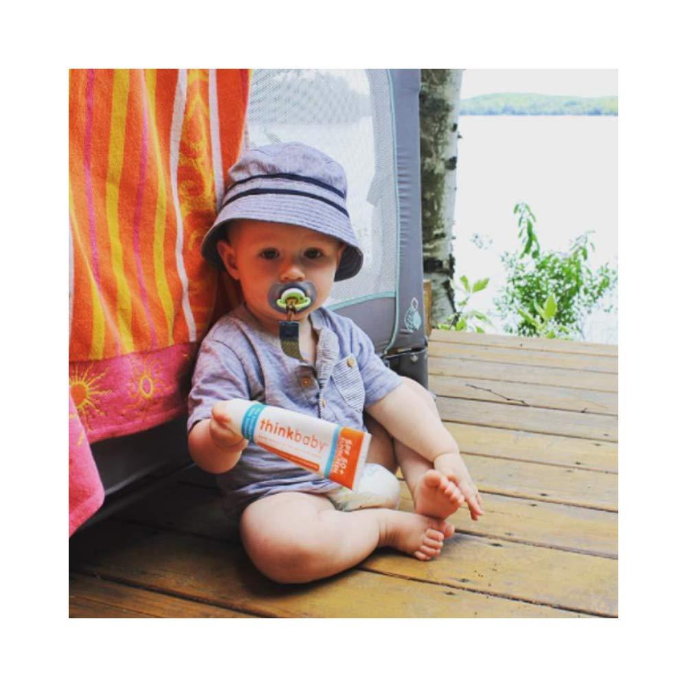 Thinkbaby Crema Solare SPF 50+ Per Bambini - Confezione Da 2 Da 90ml - Protezione Minerale Con Ossido Di Zinco 25%, Senza Chimici