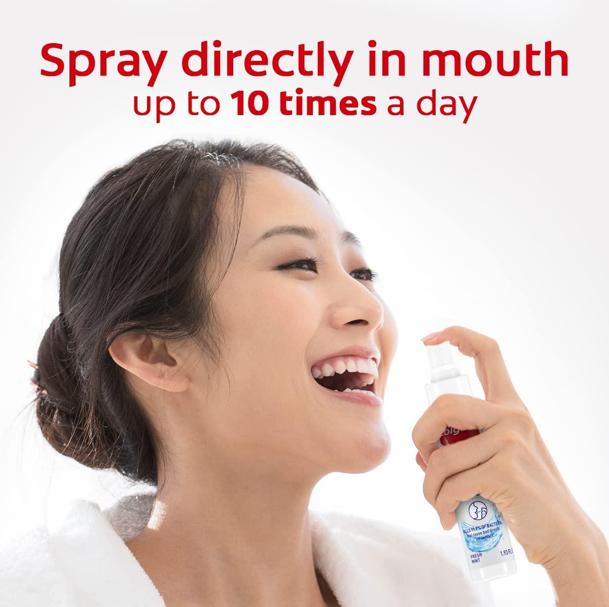 Colgate Total Mouth Spray Mint Mouthwash Spray 1 Ounce Bottles 2 Pack