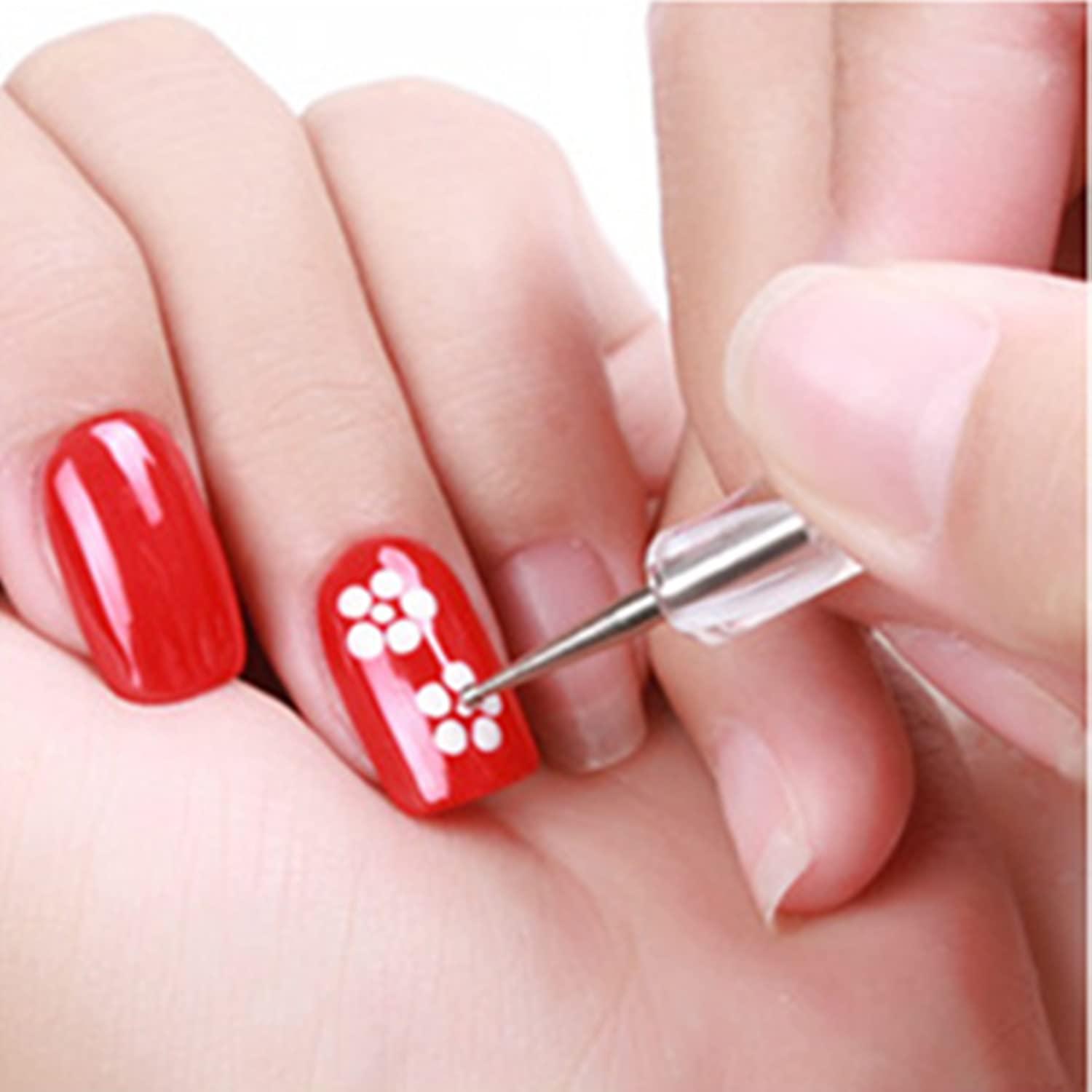 5 pc 2 Way Dotting Pen Tool Nail Art Tip Dot Paint Manicure kit (5PC)