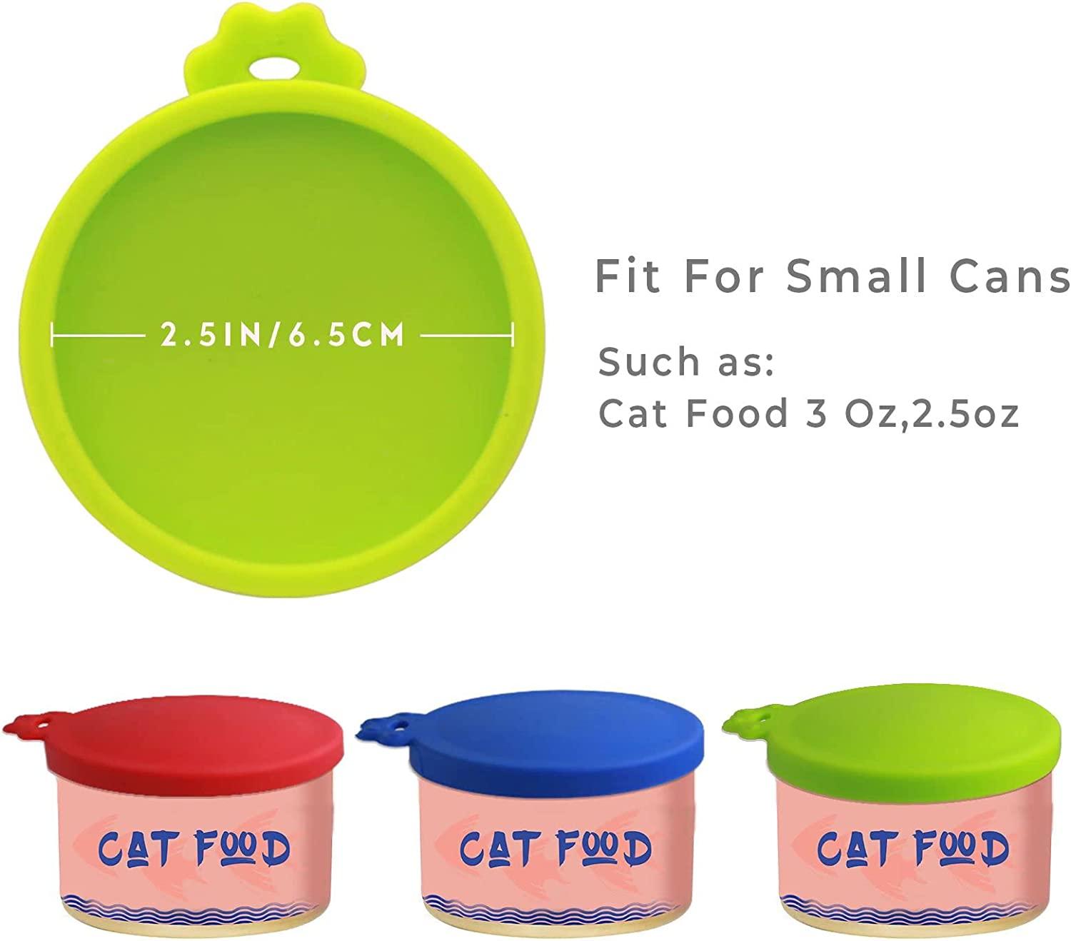 Yobbai 6 Pack Cat Food Cans Lids Food Safe BPA Free Dishwasher