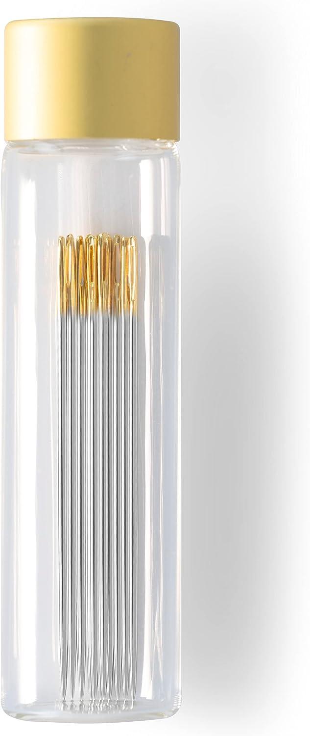 Dritz GoldEye Big Stitch Quilting Needles, Size 5, 12 Count