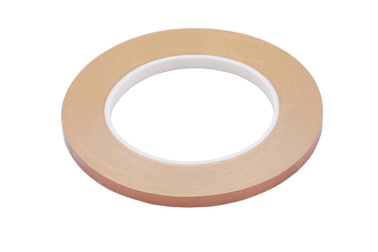 BHD 3/16 Inch 36 Yard Stained Glass Copper Foil Tape with Conductive
