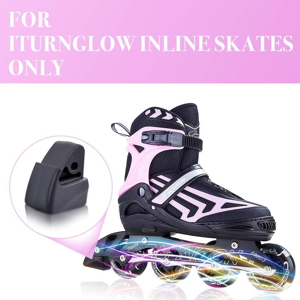 ITurnGlow Kids Boys Adjustable Girls Inline Skates Brake Stopper
