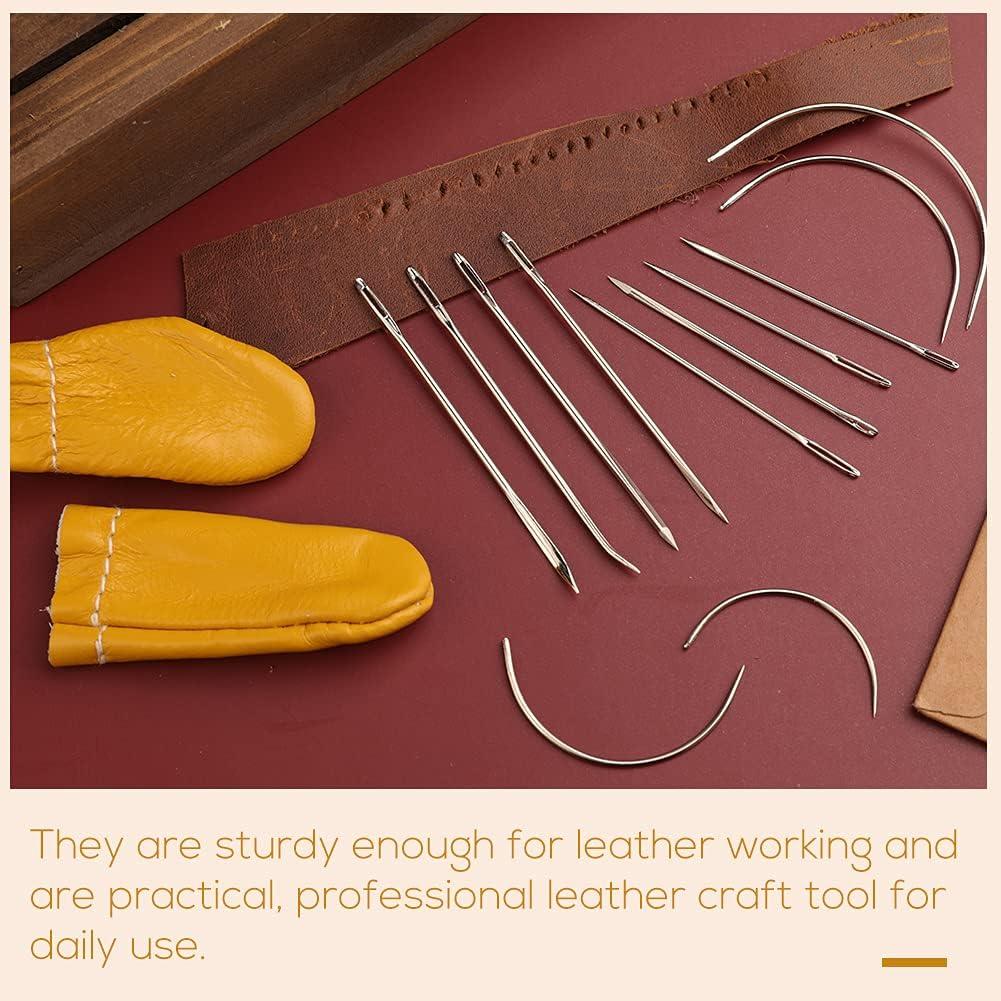 Leather Hand Sewing Needles Set.2 Pairs of Leather Craft Mattress