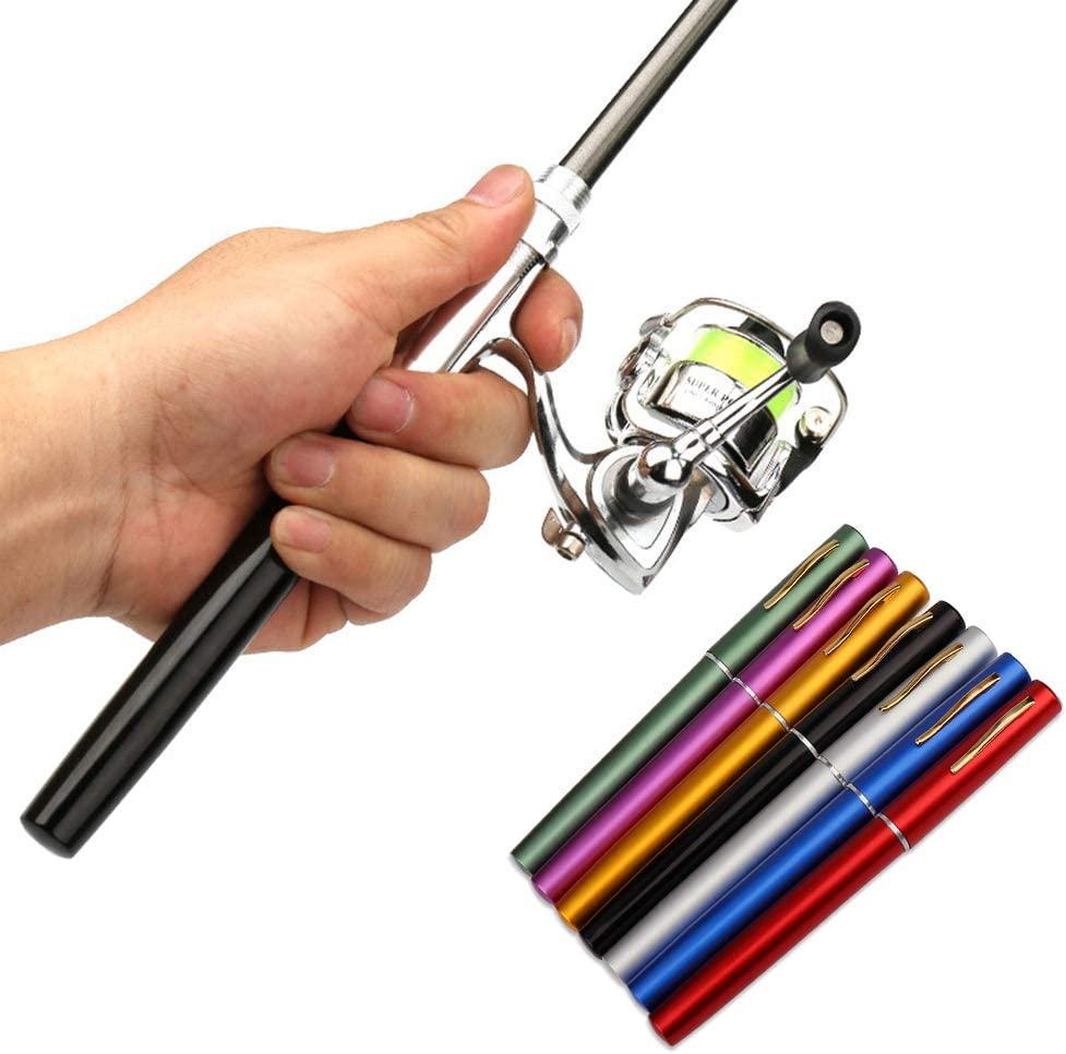 Lixada Pen Fishing Rod Reel Combo Set Telescopic Mini Pocket