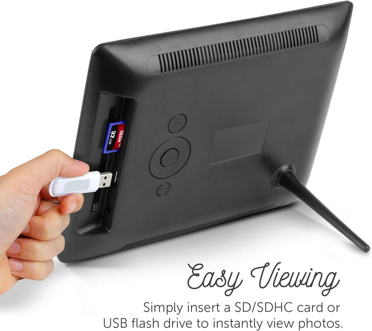Aluratek 8 Inch LCD Digital Photo Frame with Auto Slideshow Using USB