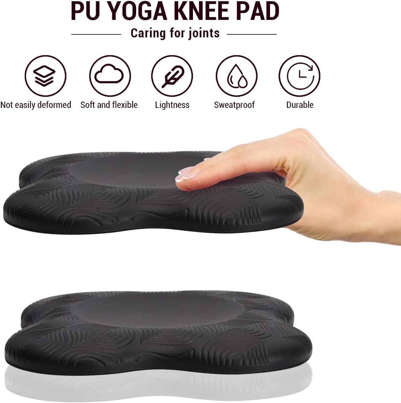 TOBWOLF 2PCS Yoga Knee Pad, Anti Slip Yoga Support Pad Pilates