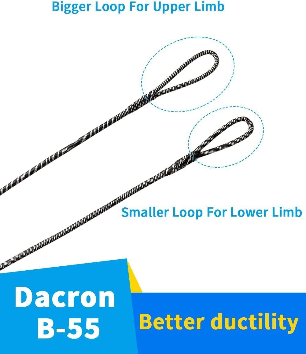 Longbowmaker B-55 Dacron Bow String Replacement 44-68 inch | 12 Strands ...