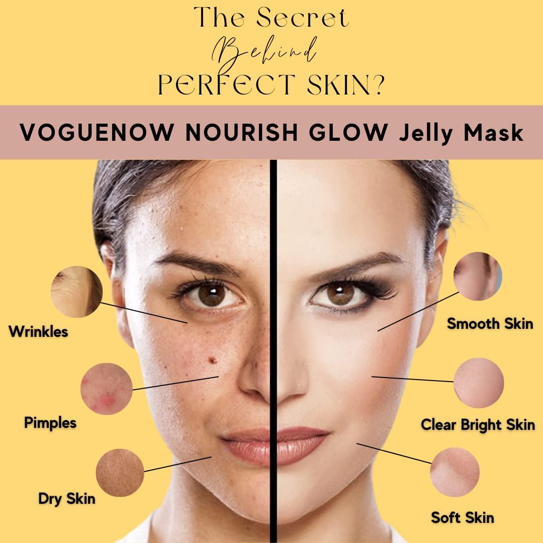 Jelly Face Mask for Facials 24K Gold Hydrating, Brightening