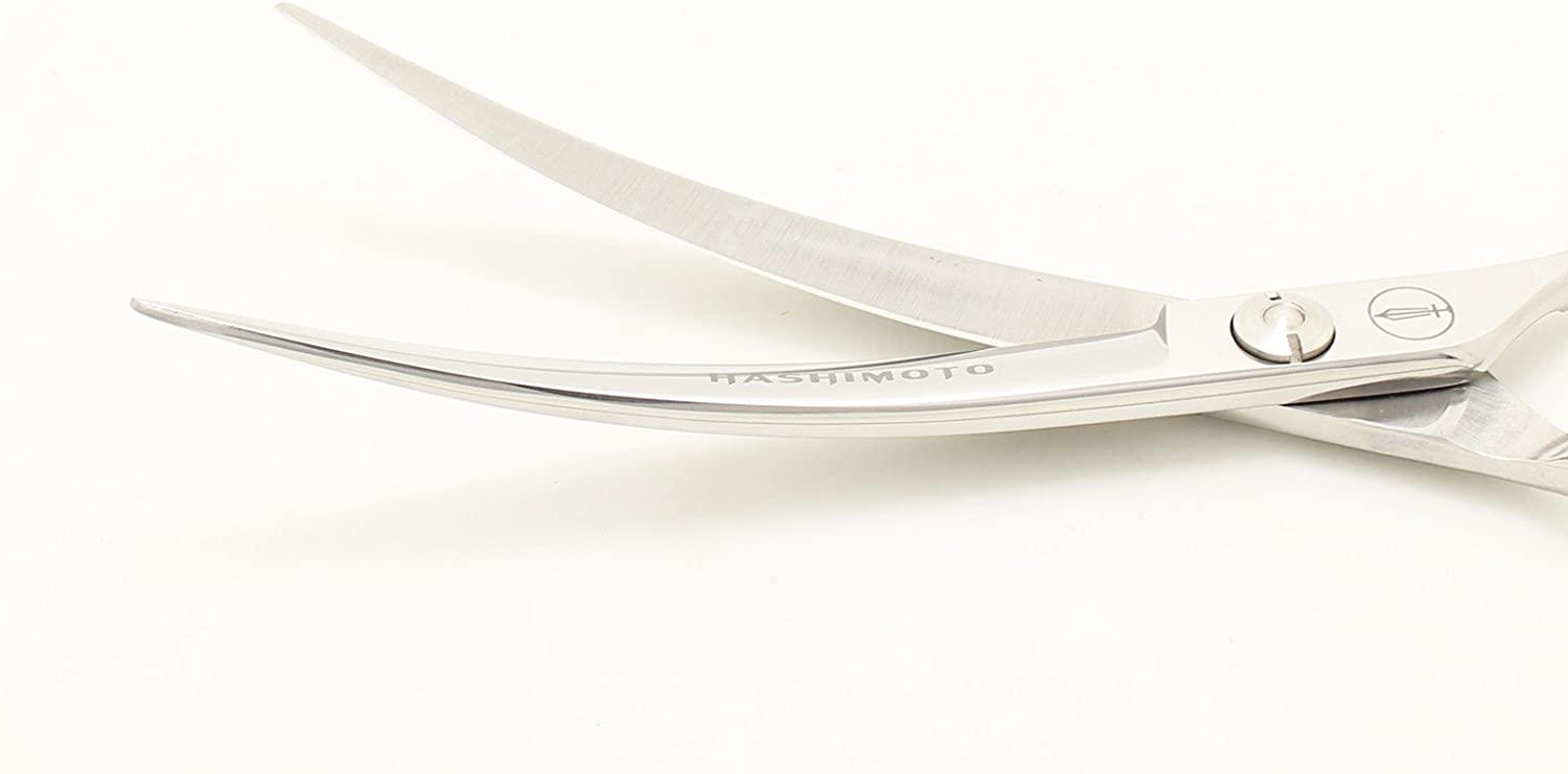HASHIMOTO Curved Scissors For Dog Grooming,6.5 inches,Design For