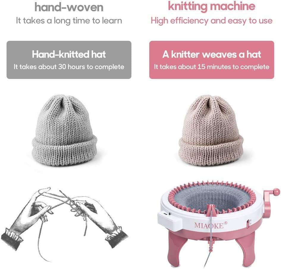 48 Needles Knitting Machine for Adults / Kids DIY Knit Scarf Hat Smart Weave Knitting Round Loom Knitting Machines