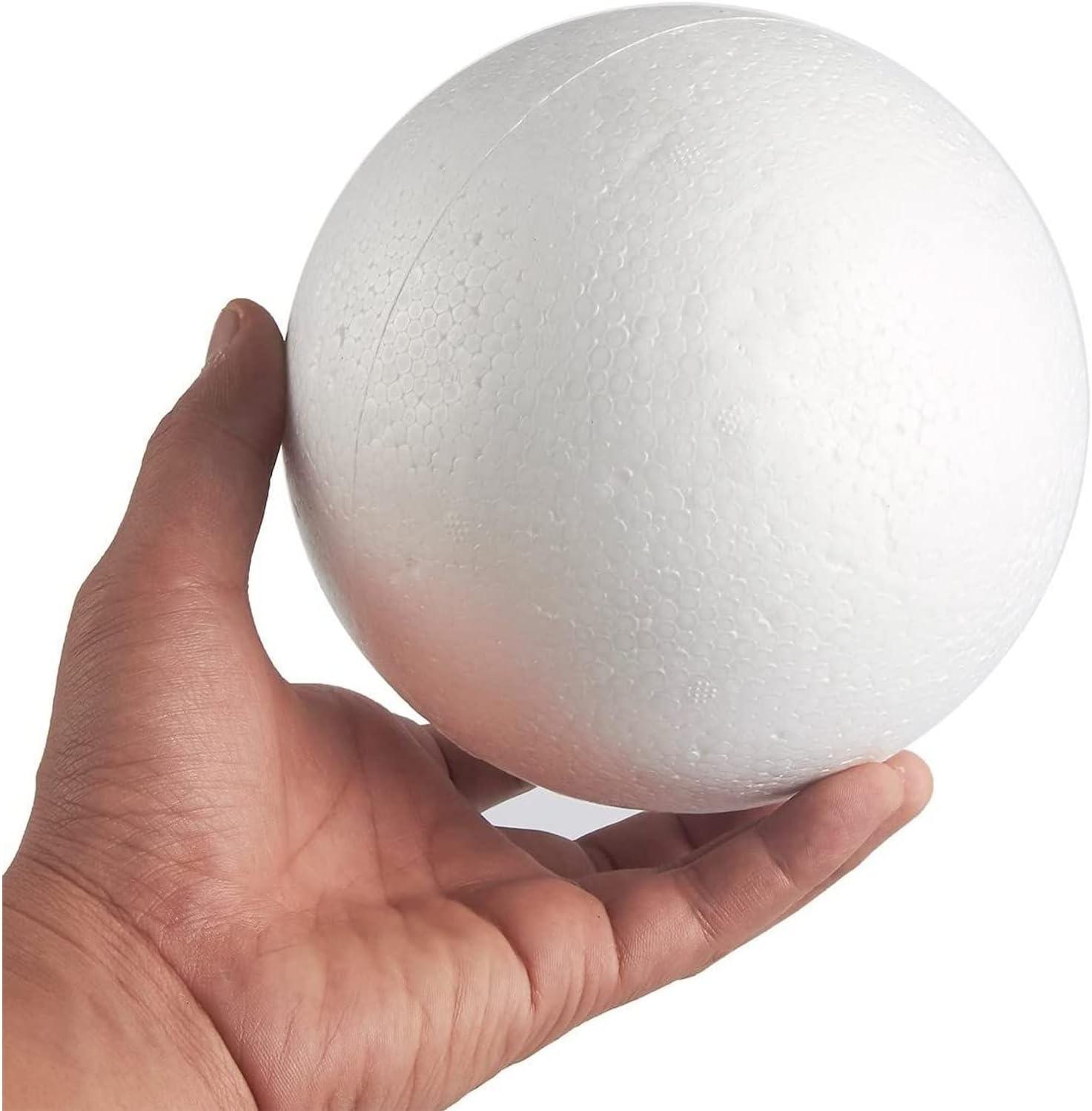 14 piece Half Round Foam Styrofoam Polystyrene Ball (6 Inch) for Crafting  Painting Drawing