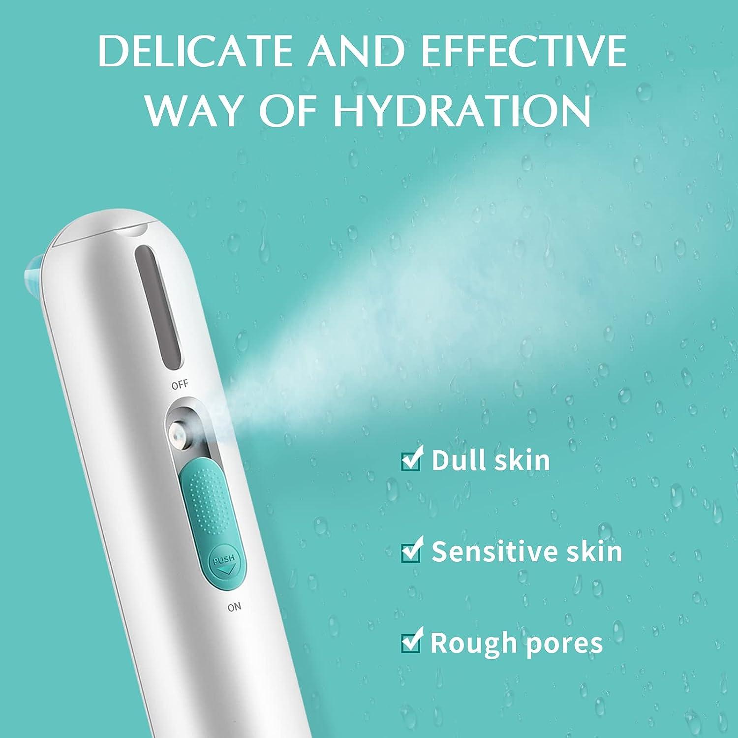 NEWDERMO Microdermabrasion Machine with Nano Facial Mister 5 Suction