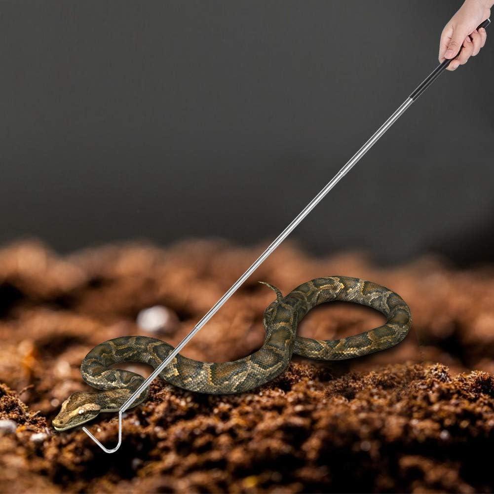 ViaGasaFamido Snake Hook Stainless Steel Snake Tongs Retractable Snake ...