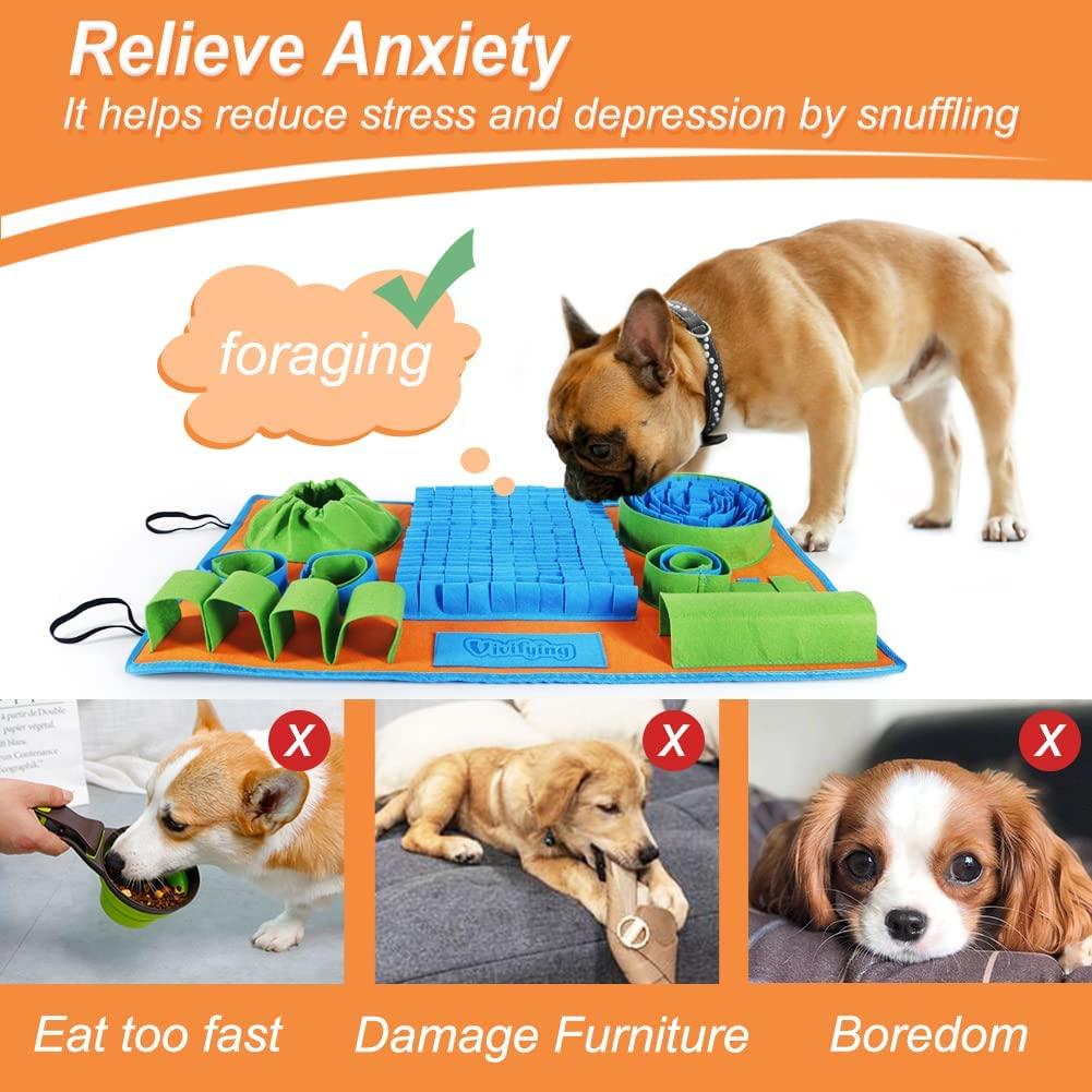 B LABS Interactive Snuffle Mat for Dogs - Slow Eating, Mental