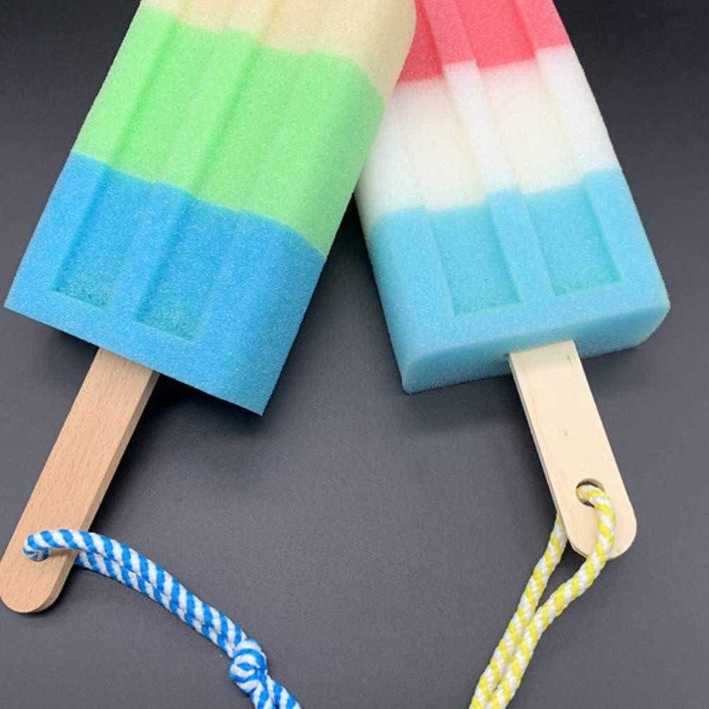 Beaupretty Ice Cream Bath Sponges Skin Cleaning Scrubber Sponges Shower