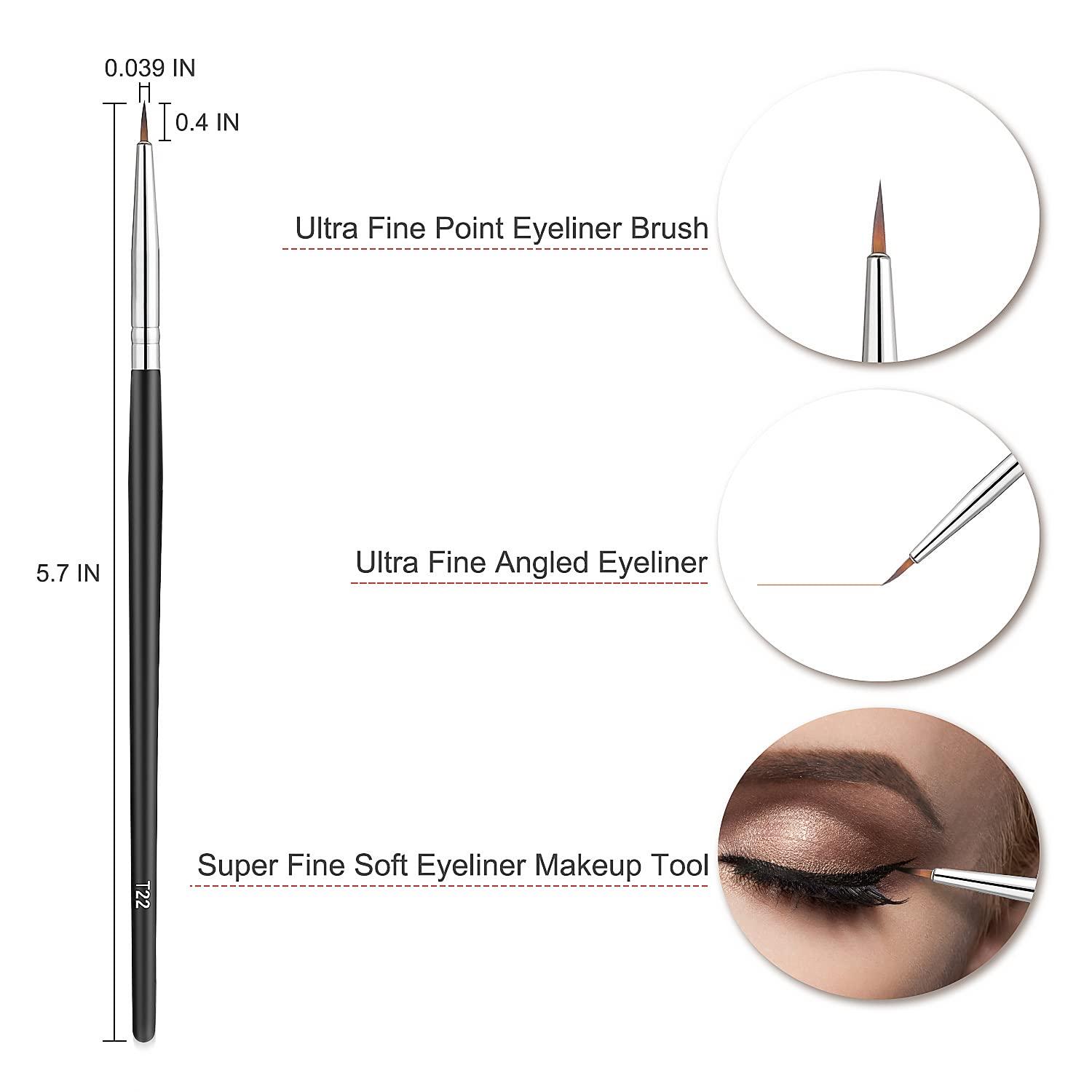 Fine Point Eyeliner Brushes, Eye Makeup Gel Eye liner Brush, Eye