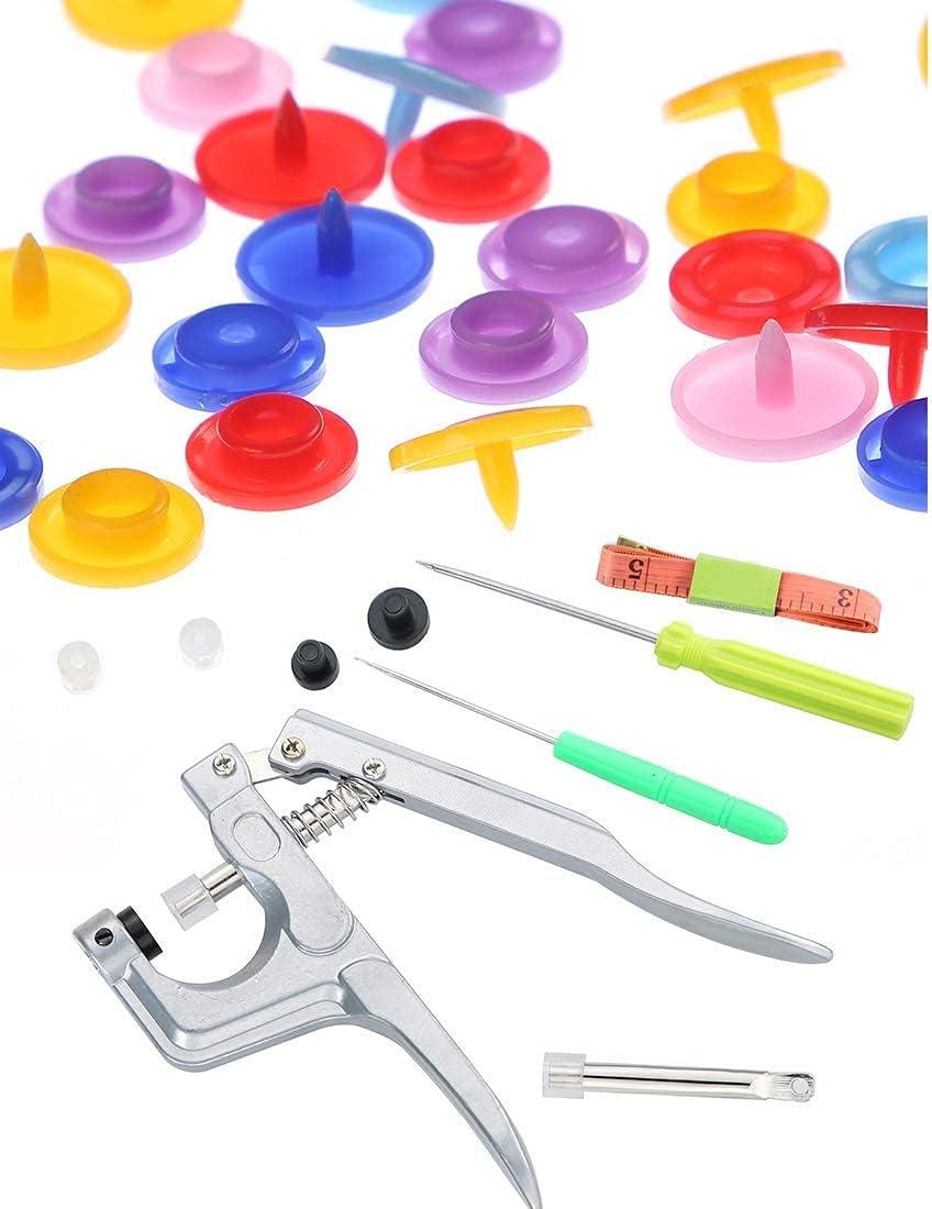 Efivs Arts Snaps for Sewing 500 Sets Snap Buttons with Plastic Snap Press  Pliers Set Snaps Starter Kit for Sewing and Crafting Gift Christmas DIY  Crafts (25 Colors)