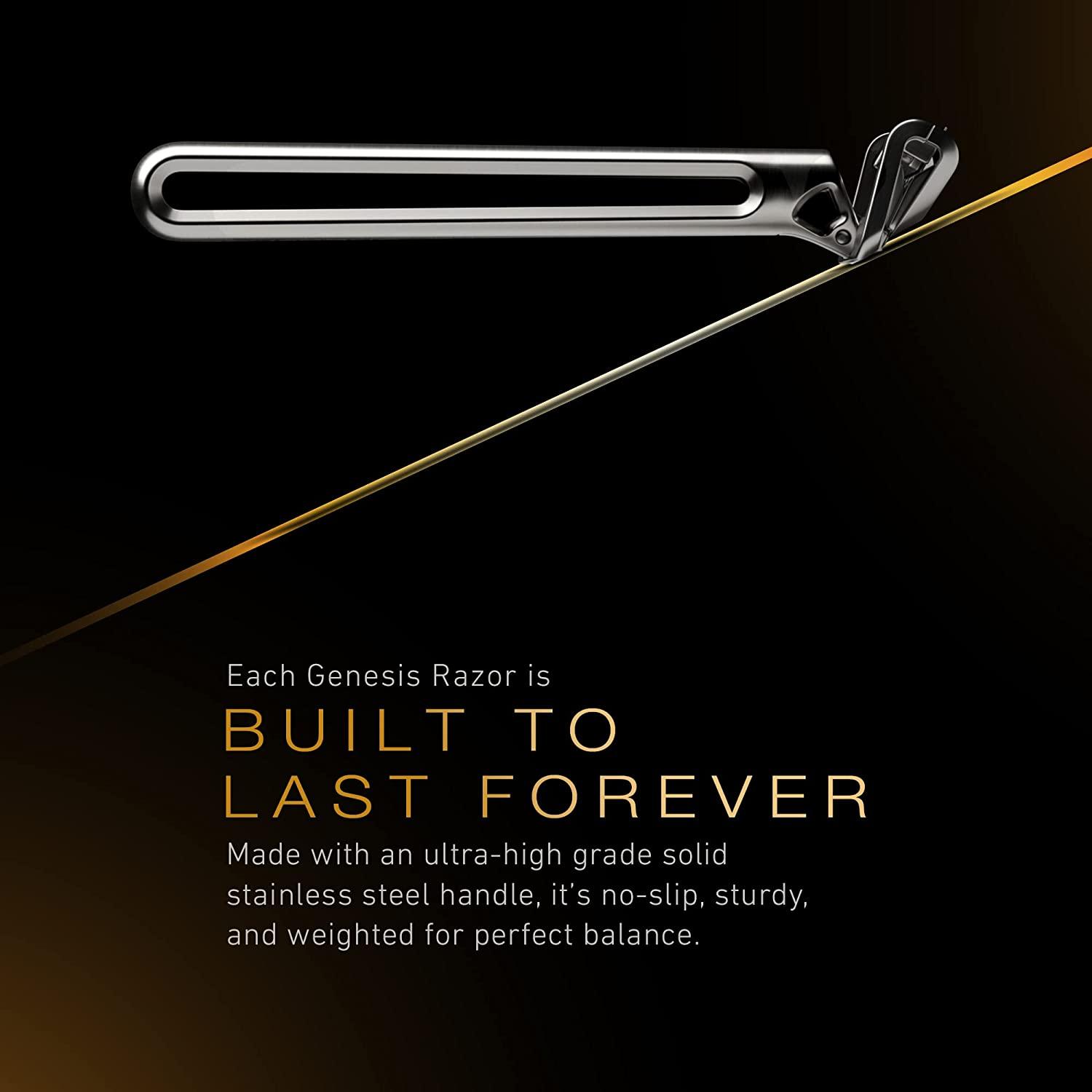 OneBlade Genesis Single Blade Safety Razor - Stainless Steel Pivoting ...