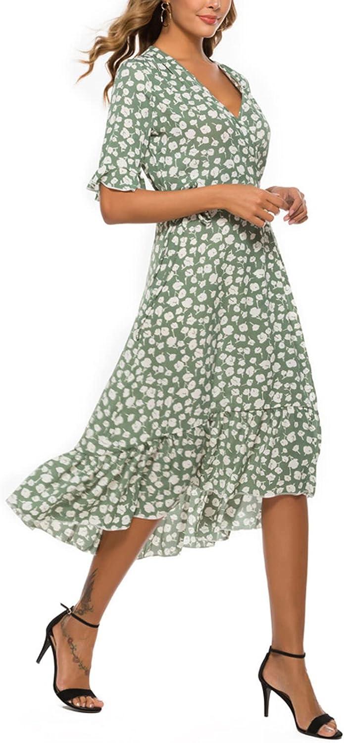 slim fit dress slacks PRETTYGARDEN Women's Flowy Maxi Dress Summer Sleeveless V Neck Spaghet main image 0