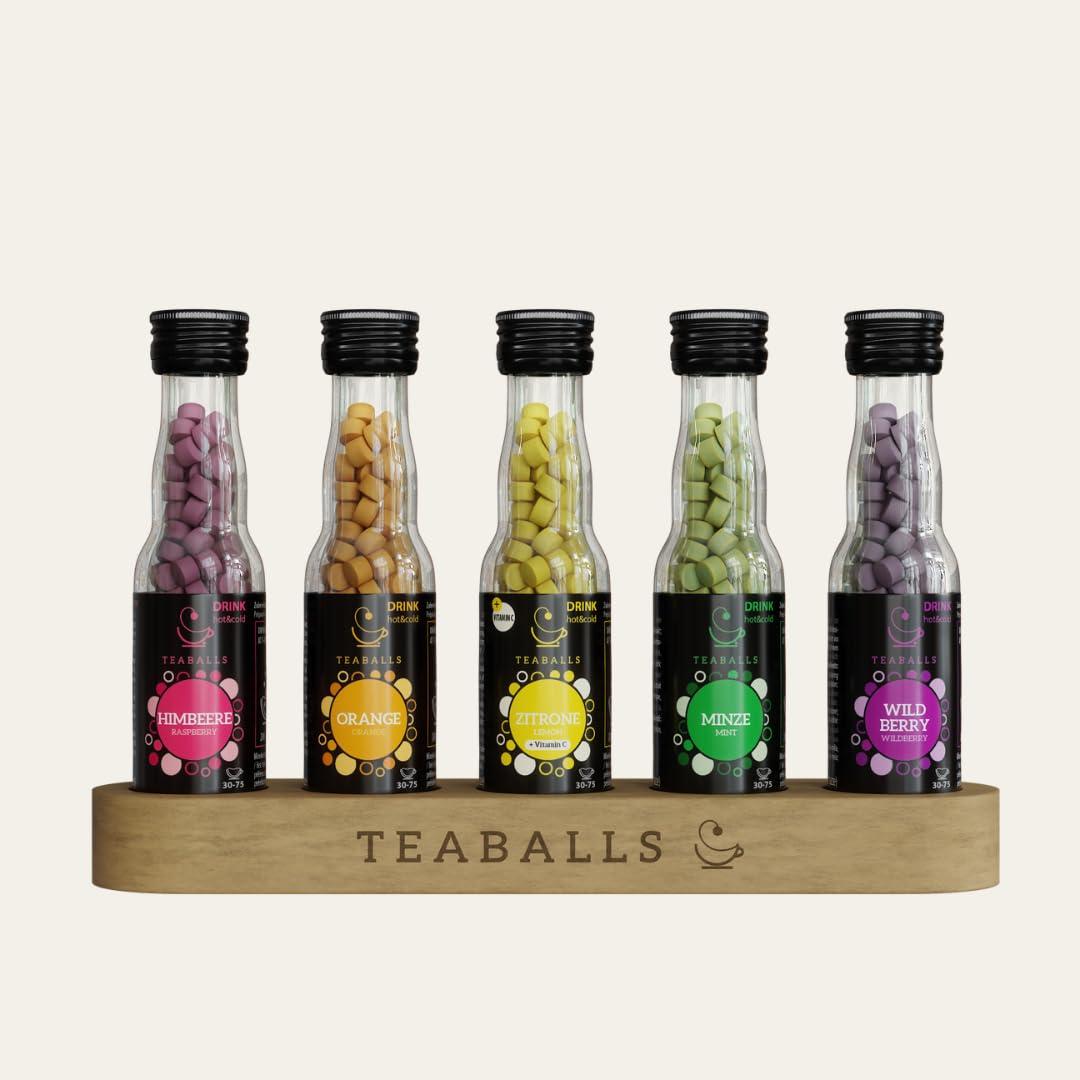 Teaballs Rainbow Tea Set - Raspberry Orange Wild Berry Lemon Mint | 150 ...