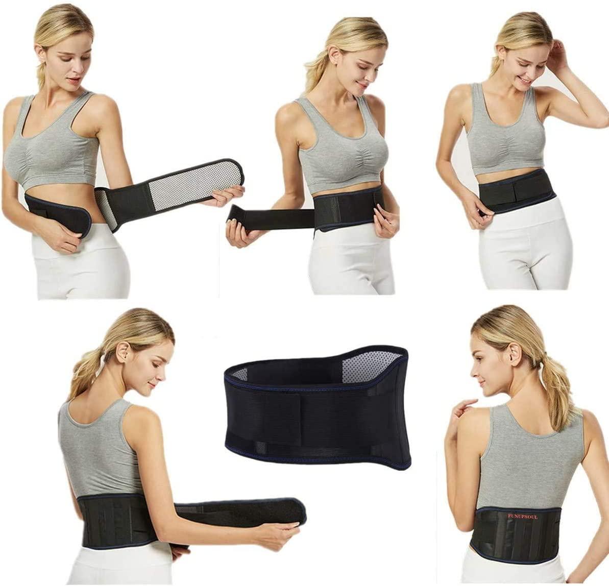 Self Heating Magnetic Therapy Back Brace for Lower Lumbar Pain
