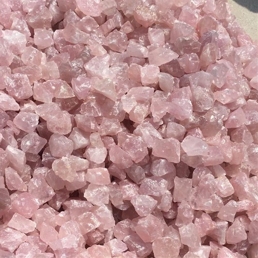 vibrator quiet Choice of Gifts 100g Natural Raw Crystal Pink Rose Quartz Crystal Minerals  Specimen Crystal Love Natural Stones and Fish Tank Decor Vibration Stone  (Size : 3-5cm100g)
