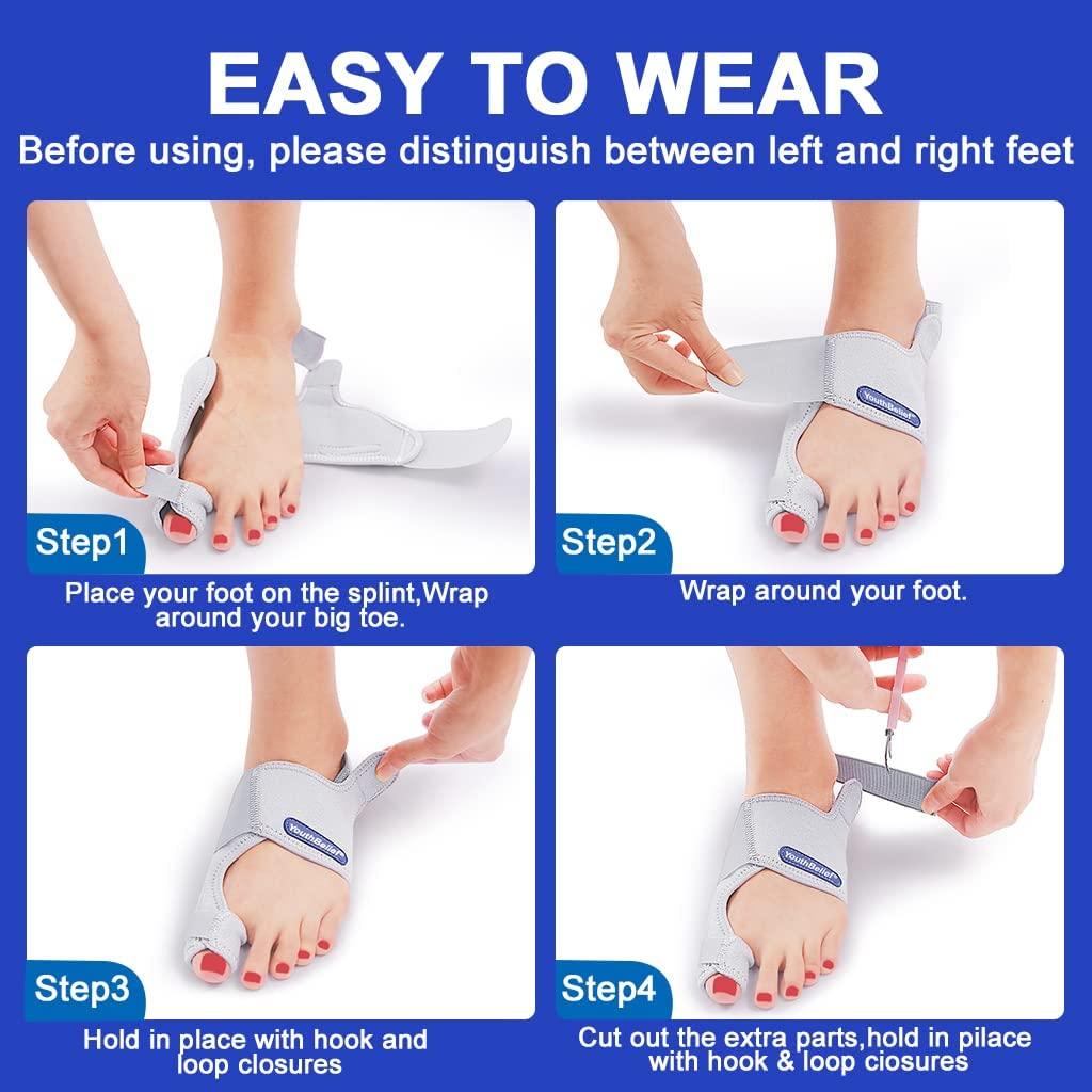 2022 Updated Toe Separator Bunion Corrector Set Bunion Splint for