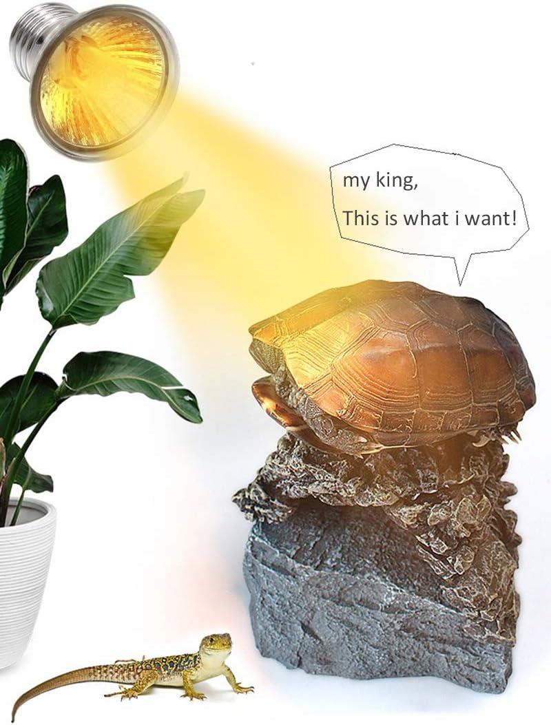 yanhe Tortoise Heat Lamp Basking Light for Aquarium Reptiles E27 UVA