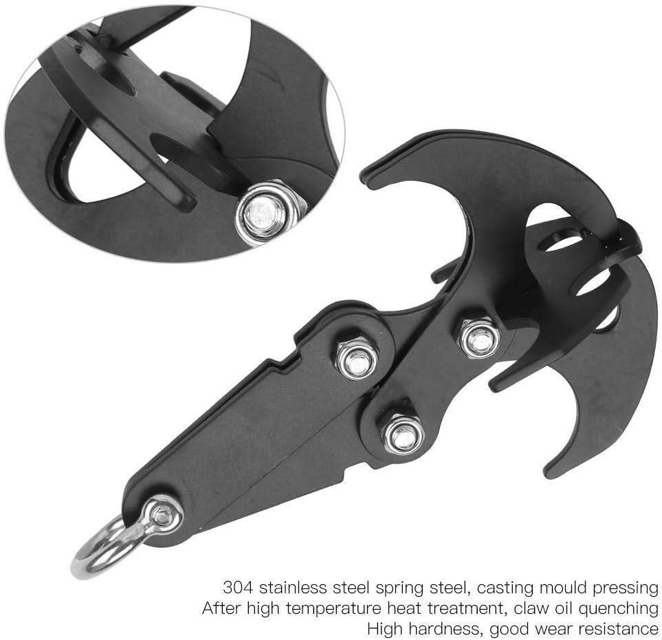Enrilior for Climbing Grappling Hooks,Stainless Steel Black