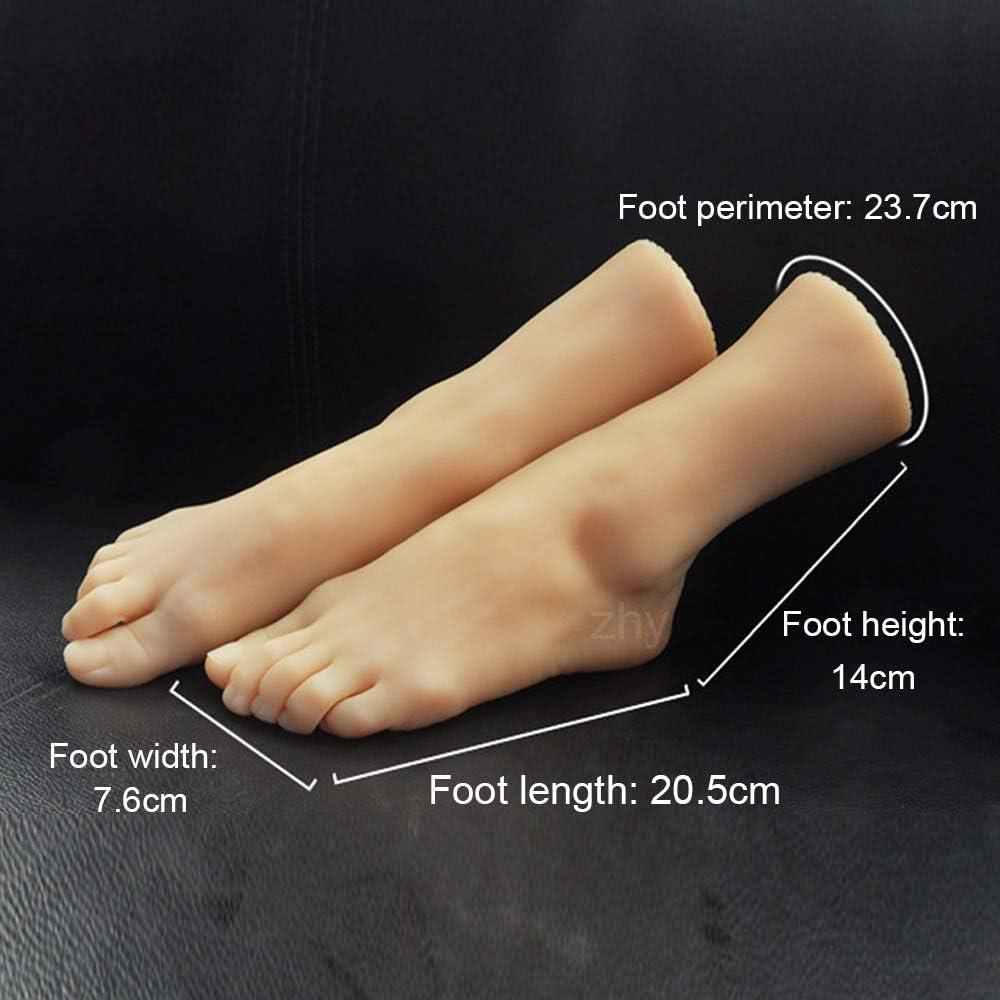 1 Pair of Realistic Silicone Mannequin feet, Soft India