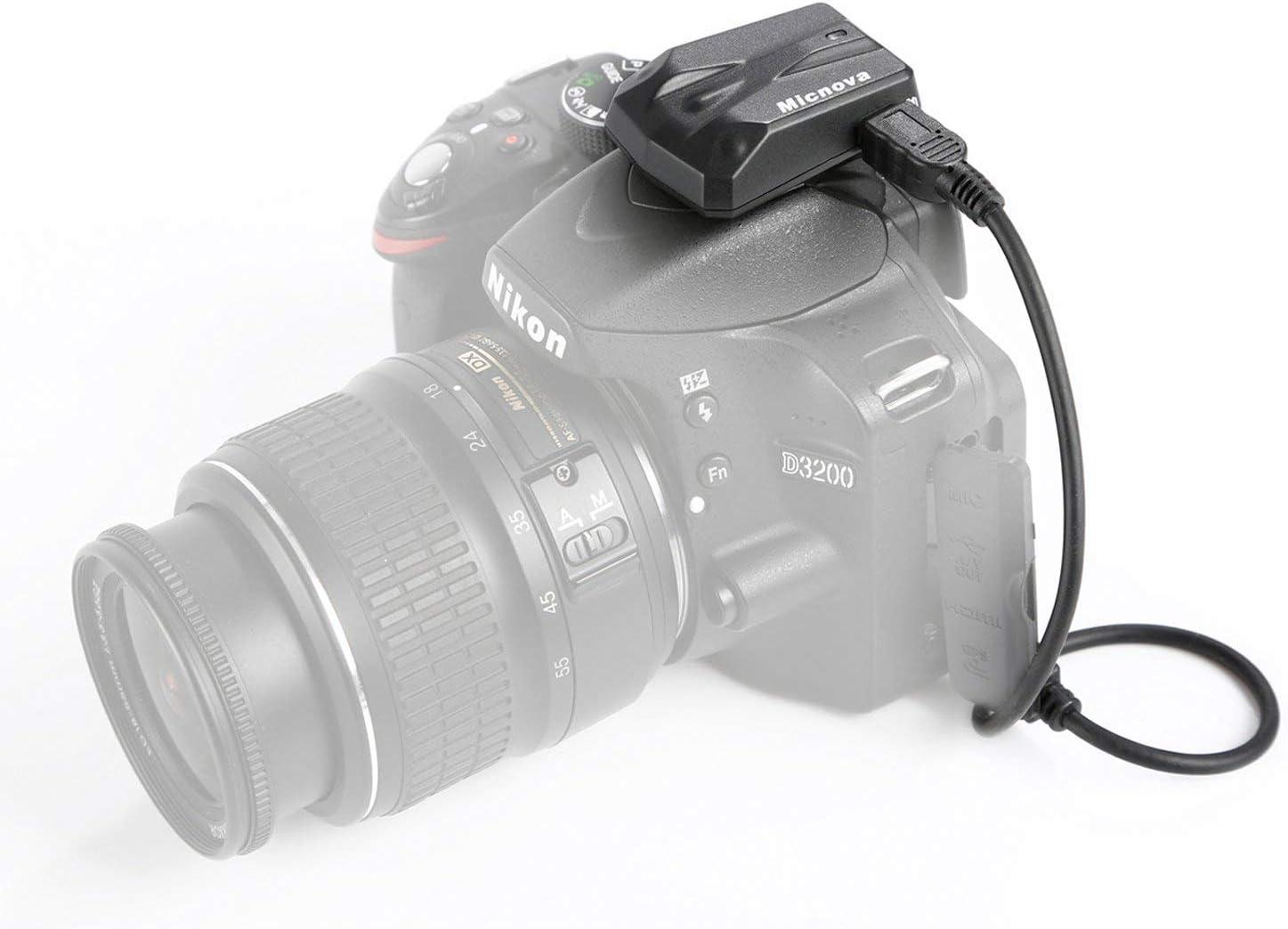 GPS-ontvanger Geotagger, pakket met 2x N3-kabels compatibel met Nikon Z7, Z6, D4s, Df, D610, D600, D750, D7500, D7200, D7100, D7000, D5600, D5500, D5300, D5200, D5100, D5000, D3300, D3200, D3100, D90