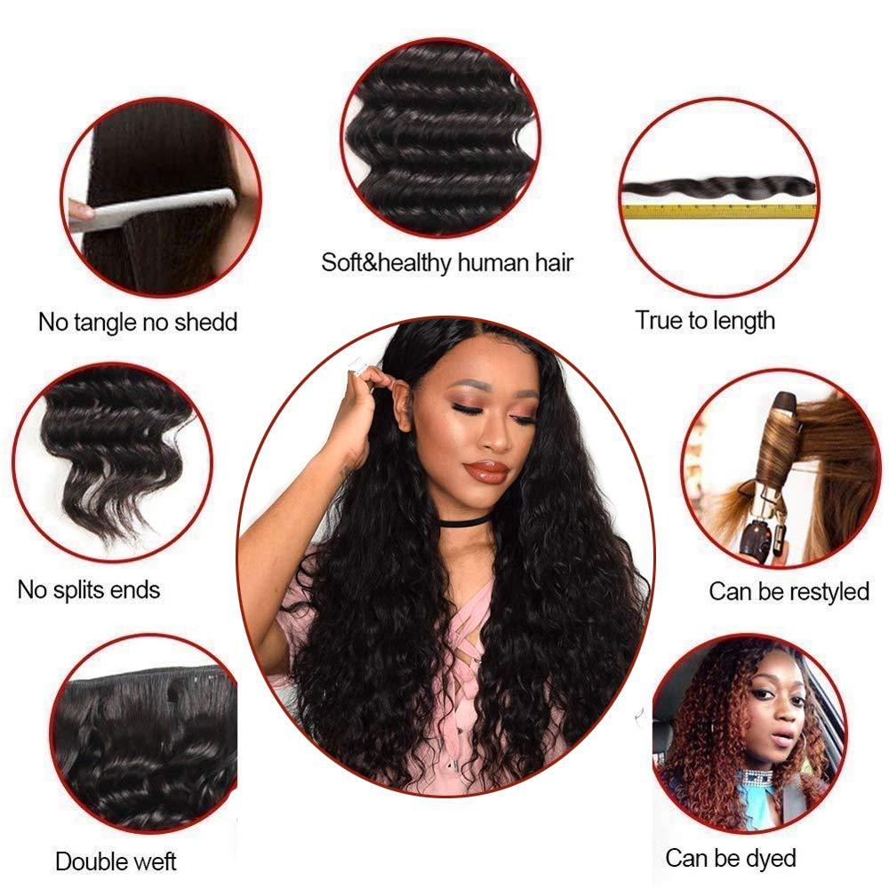 6 human hair bundles with closure best sale