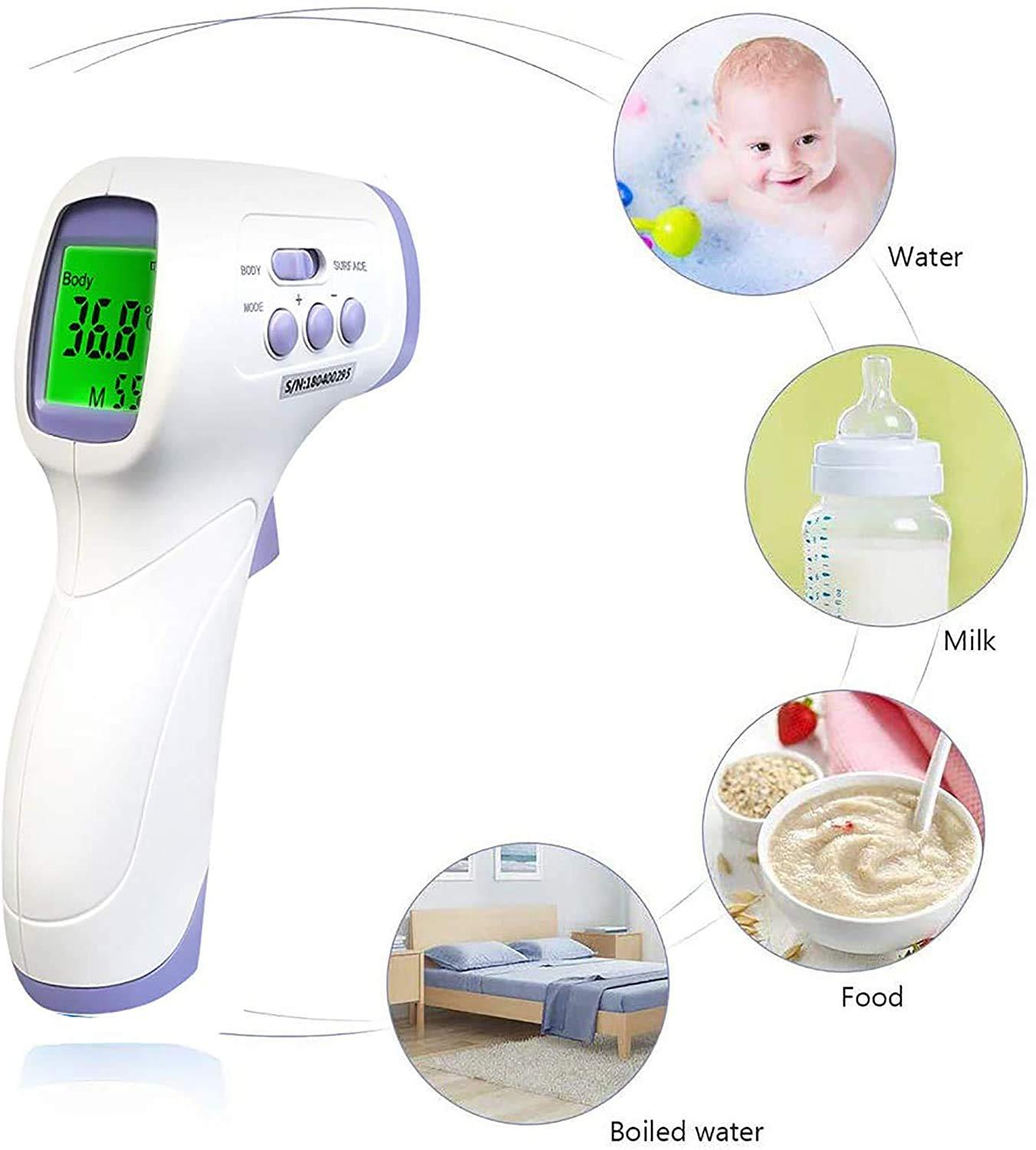 Infrared Thermometer Gun Non-Touch Digital LCD Temperature Fever For Adults  Kids