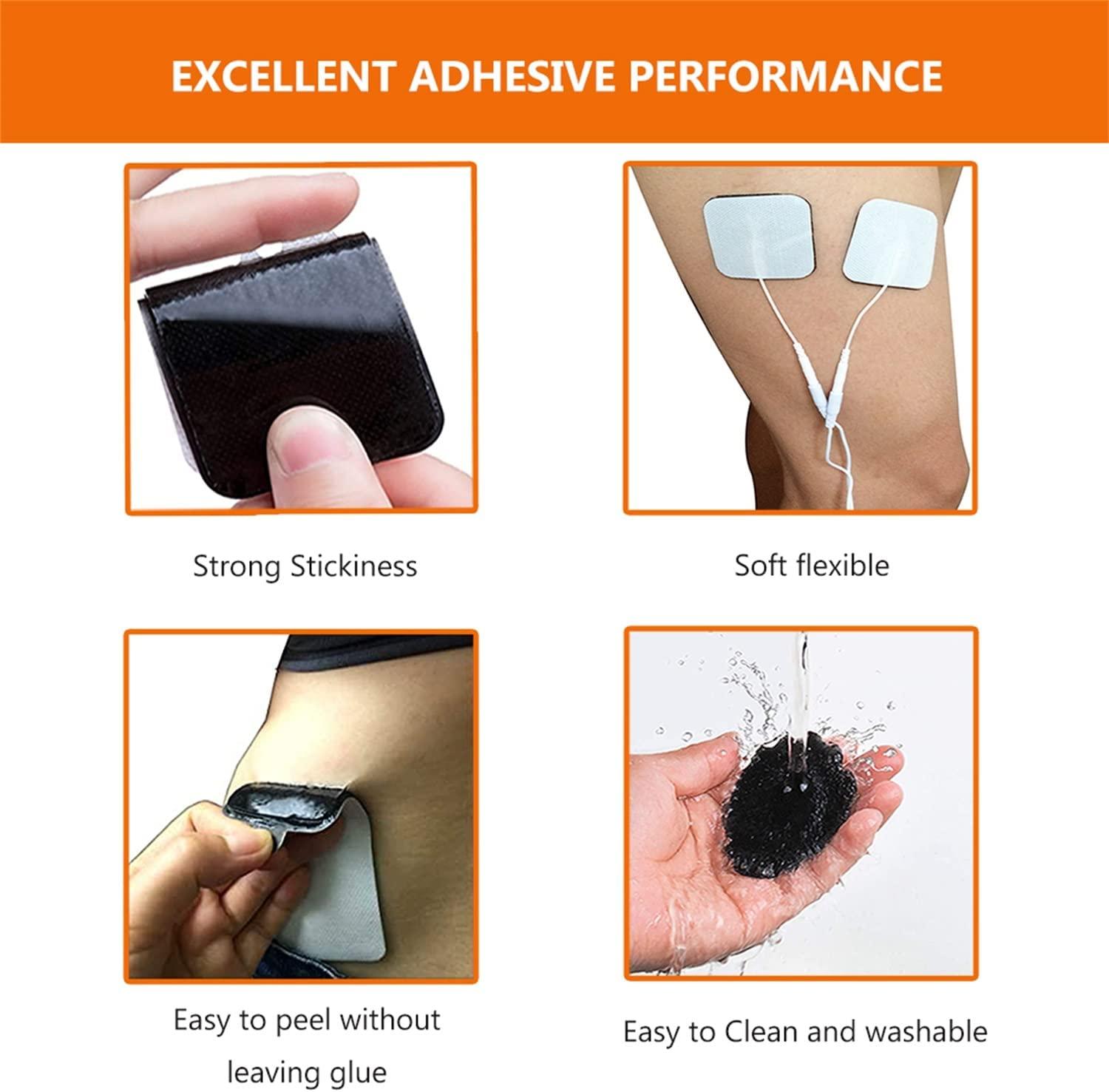 24PCS TENS Unit Replacement Pads 2X2, Reusable Tens Pads, Replacement